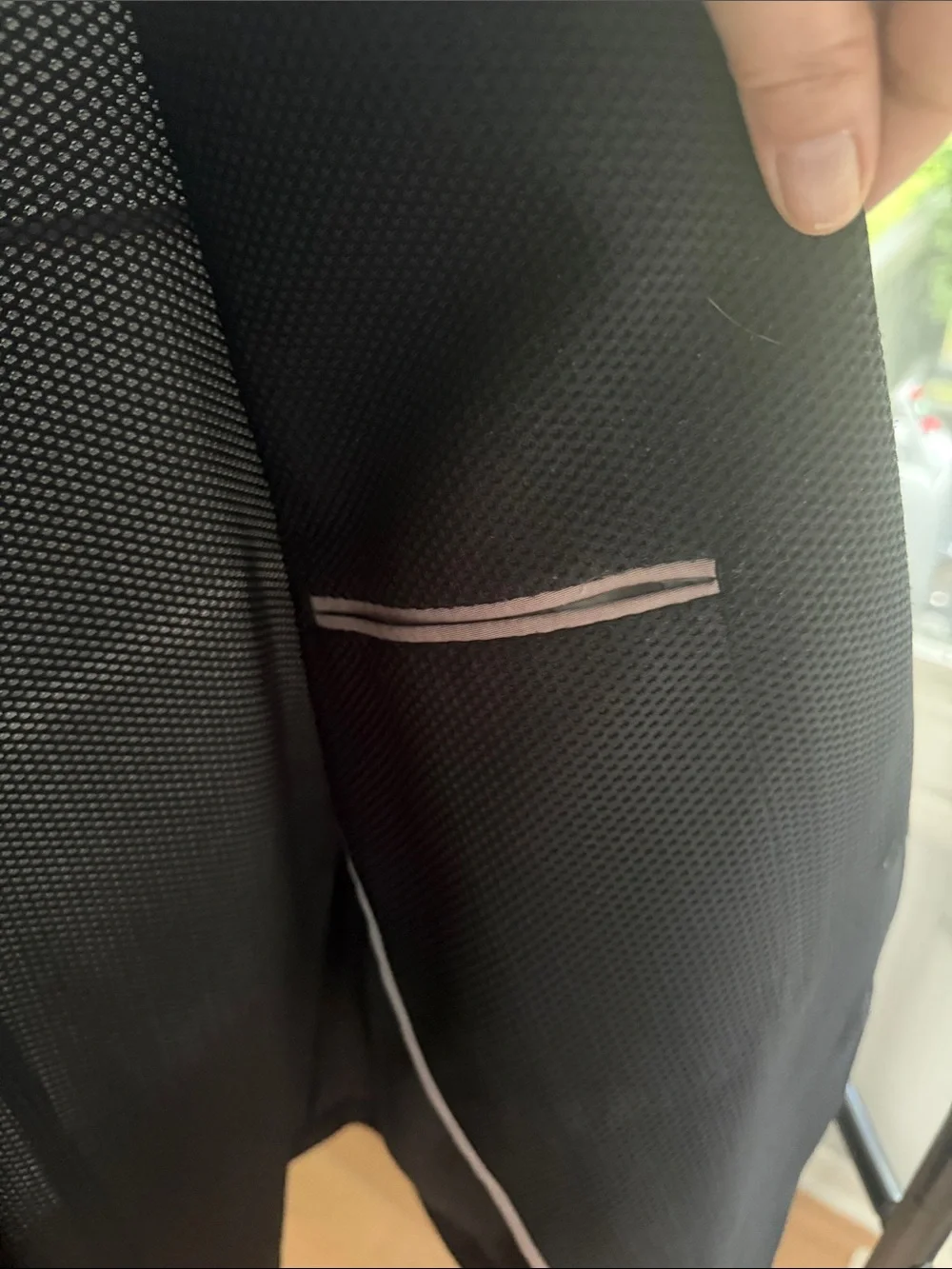 Vintage Armani Collezioni Black Textured TwoButton Blazer